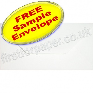 •Sample Anvil Hammer Textured Envelope, DL, White