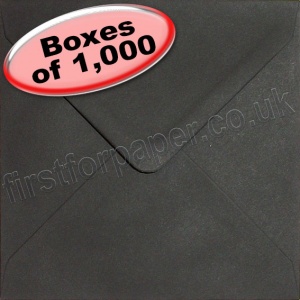 Spectrum Greetings Card Envelope, 130 x 130mm, Black - 1,000 Envelopes