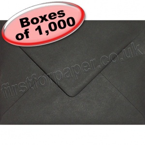 Spectrum Greetings Card Envelope, 125 x 175mm, Black - 1,000 Envelopes