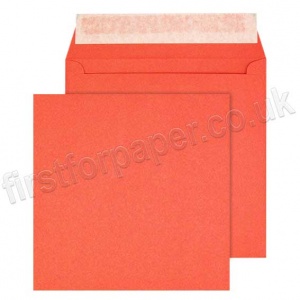 Calypso Colour Envelopes, Peel & Seal, 155 x 155mm, Bright Red - Box of 500