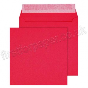 Calypso Colour Envelopes, Peel & Seal, 155 x 155mm, Dark Red - Box of 500