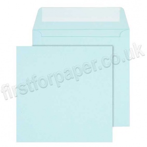 Calypso Colour Envelopes, Peel & Seal, 155 x 155mm, Light Blue - Box of 500