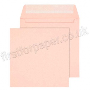 Calypso Colour Envelopes, Peel & Seal, 155 x 155mm, Light Pink - Box of 500