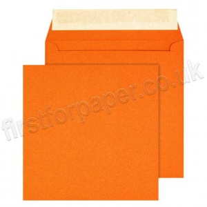 Calypso Colour Envelopes, Peel & Seal, 155 x 155mm, Orange - Box of 500
