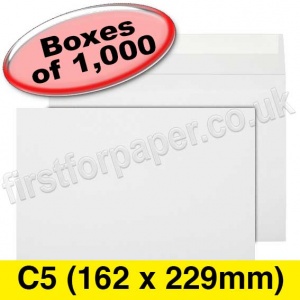 Calypso, Peel & Seal, Greetings Card Envelope, C5 (162 x 229mm), White - 1,000 Envelopes