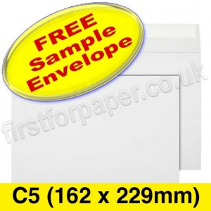 •Sample Calypso Envelope, Peel & Seal, C5 (162 x 229mm), White
