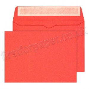 Calypso Colour Envelopes, Peel & Seal, C6 (114 x 162mm), Bright Red - Box of 500
