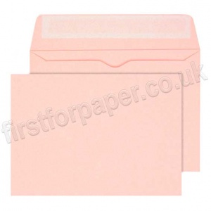 Calypso Colour Envelopes, Peel & Seal, C6 (114 x 162mm), Light Pink - Box of 500