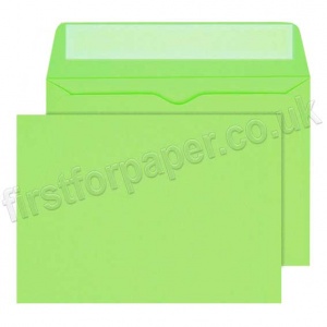 Calypso Colour Envelopes, Peel & Seal, C6 (114 x 162mm), Mid Green - Box of 500