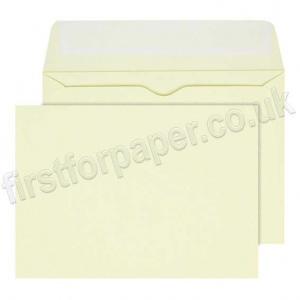 Calypso Colour Envelopes, Peel & Seal, C6 (114 x 162mm), Rich Cream - Box of 500
