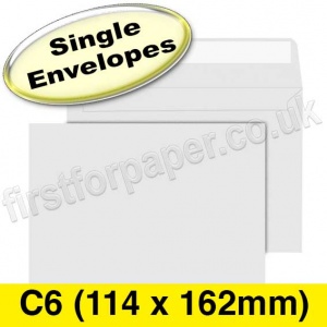Calypso, Peel & Seal, Greetings Card Envelope, C6 (114 x 162mm), White