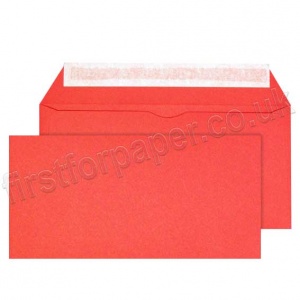 Calypso Colour Envelopes, Peel & Seal, DL (110 x 220mm), Bright Red - Box of 500