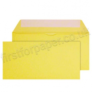 Calypso Colour Envelopes, Peel & Seal, DL (110 x 220mm), Golden Yellow - Box of 500