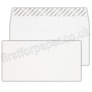 Conqueror Texture Laid Envelopes, DL (110 x 220mm) Diamond White - Box of 500