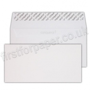 Enveloppes - Blanc ~110 x 220 mm (DL), 120 g/qm Conqueror Texture