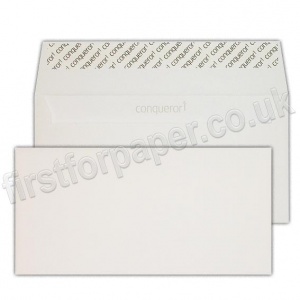 Conqueror Smooth Wove Envelopes, DL (110 x 220mm) High White - Box of 500