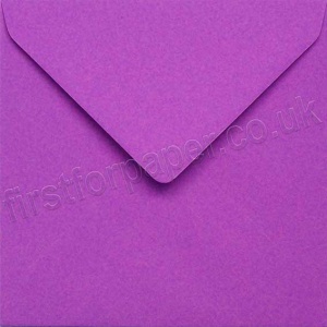 Colorset Recycled Gummed Envelopes, 155mm Square, Amethyst