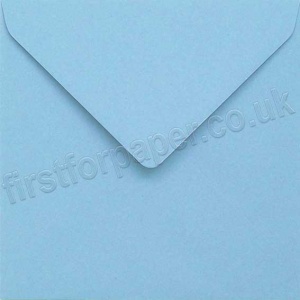 Colorset Recycled Gummed Envelopes, 155mm Square, Aquamarine