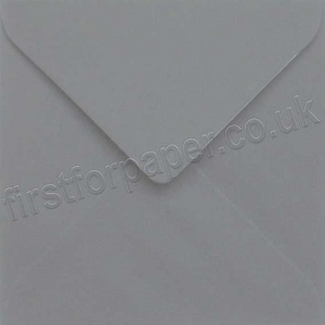 Colorset Recycled Gummed Envelopes, 155mm Square, Flint