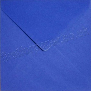 Colorset Recycled Gummed Envelopes, 155mm Square, Indigo