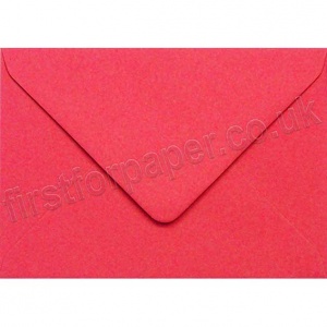 Colorset Recycled Gummed Envelopes, C6 (114 x 162mm) Bright Red