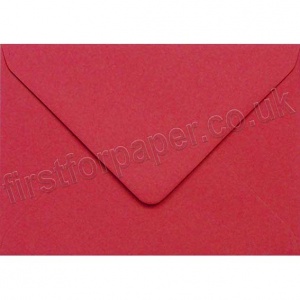 Colorset Recycled Gummed Envelopes, C6 (114 x 162mm) Crimson