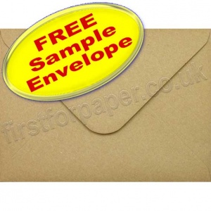 •Sample Abbey, Fleck Kraft Recycled Envelope 133 x 184mm