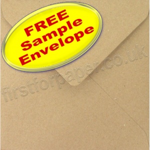 •Sample Abbey, Fleck Kraft Recycled Envelope 155 x 155mm