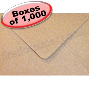 Spectrum, Fleck Kraft Recycled Envelope, C6 (114 x 162mm) - 1,000 Envelopes