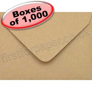 Spectrum, Fleck Kraft Recycled Envelope, C7 (82 x 113mm) - 1,000 Envelopes