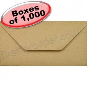 Spectrum, Fleck Kraft Recycled Envelope, DL (110 x 220mm) - 1,000 Envelopes