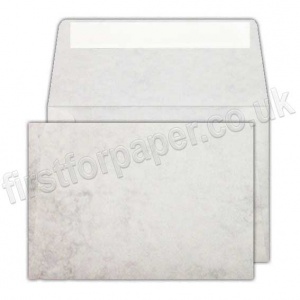 Marlmarque Peel & Seal C6 (114 x 162mm) Envelopes, Marble White - Pack of 50