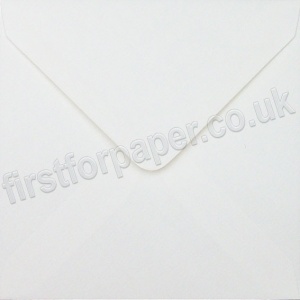 Merlin Laid, Textured Greetings Card Envelope, 130 x 130mm, White
