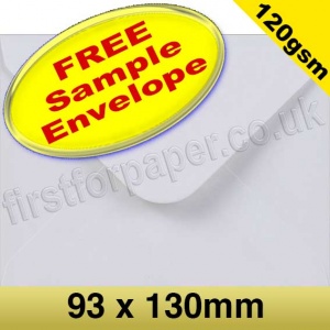 Sample Vesta Premium Gummed Greetings Card Envelope, 120gsm, 93 x 130mm, White