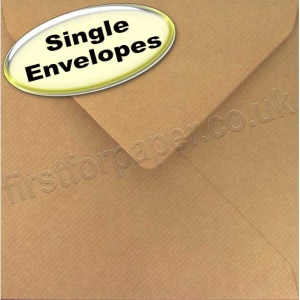 Spectrum Greetings Card Envelope, 155 x 155mm, Ribbed Kraft