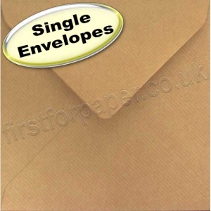 Spectrum Greetings Card Envelope, 165 x 165mm, Ribbed Kraft