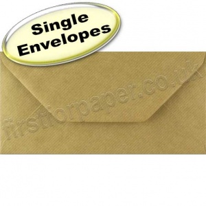 Spectrum Greetings Card Envelope, DL (110 x 220mm), Ribbed Kraft