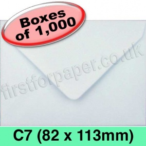 Rapid Recycled Envelope, C7 (82 x 113mm), White - 1,000 Envelopes