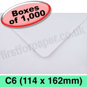 Rapid Recycled Envelope, C6 (114 x 162mm), White - 1,000 Envelopes