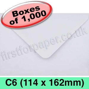 Rapid Recycled Envelope, C6 (114 x 162mm), White - 1,000 Envelopes