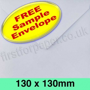 •Sample Rapid Recycled Envelope, 130 x 130mm, White