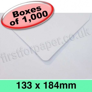 Rapid Recycled Envelope, 133 x 184mm, White - 1,000 Envelopes