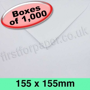 Rapid Recycled Envelope, 155 x 155mm, White - 1,000 Envelopes