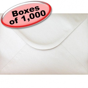 Spectrum Greetings Card Envelope, C5 (162 x 229mm), Pearlescent Oyster White - 1,000 Envelopes