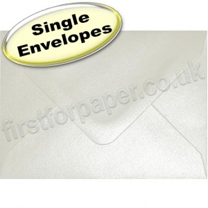 Spectrum Greetings Card Envelope, C7 (82 x 113mm), Pearlescent Oyster White
