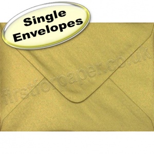 Spectrum Greetings Card Envelope, C6 (114 x 162mm), Metallic Gold