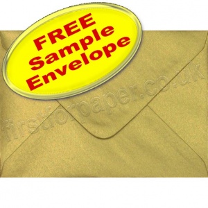 Sample Spectrum Envelope, C6, Metallic Gold