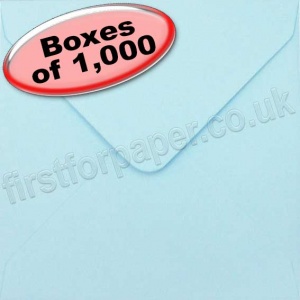 Spectrum Greetings Card Envelope, 130 x 130mm, Pastel Blue - 1,000 Envelopes