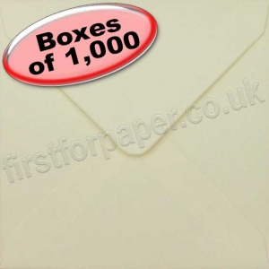 Spectrum Greetings Card Envelope, 130 x 130mm, Cream - 1,000 Envelopes
