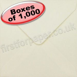 Spectrum Greetings Card Envelope, 130 x 130mm, Ivory - 1,000 Envelopes